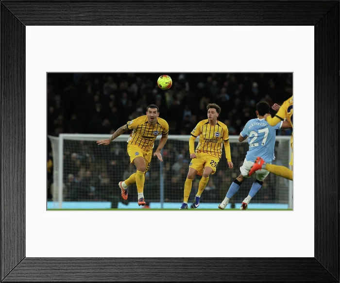 Framed Print : Manchester City v Brighton and Hove Albion Premier League 04JAN26 Framed Print : Manchester City v Brighton and Hove Albion Premier League 04JAN26