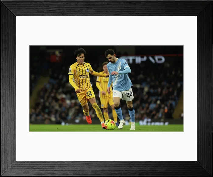 Framed Print : Manchester City v Brighton and Hove Albion Premier League 04JAN26 Framed Print : Manchester City v Brighton and Hove Albion Premier League 04JAN26
