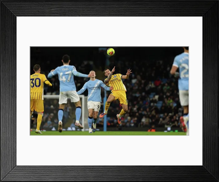 Framed Print : Manchester City v Brighton and Hove Albion Premier League 04JAN26 Framed Print : Manchester City v Brighton and Hove Albion Premier League 04JAN26