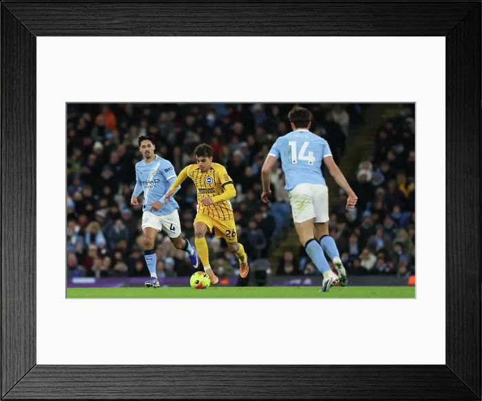 Framed Print : Manchester City v Brighton and Hove Albion Premier League 04JAN26 Framed Print : Manchester City v Brighton and Hove Albion Premier League 04JAN26