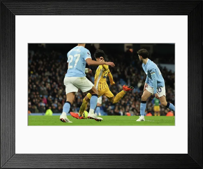 Framed Print : Manchester City v Brighton and Hove Albion Premier League 04JAN26 Framed Print : Manchester City v Brighton and Hove Albion Premier League 04JAN26