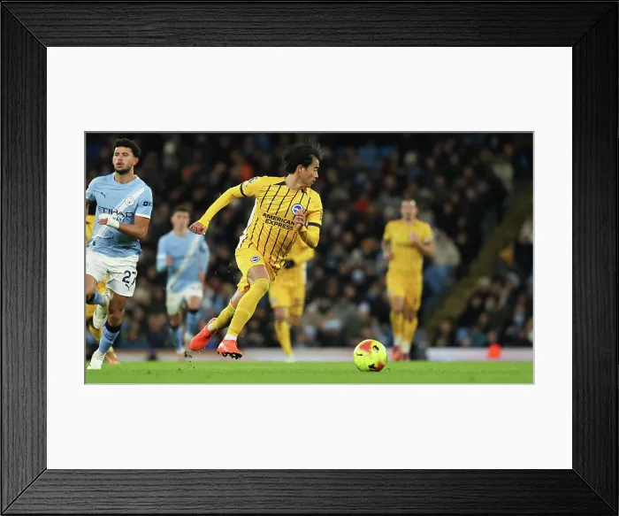 Framed Print : Manchester City v Brighton and Hove Albion Premier League 04JAN26 Framed Print : Manchester City v Brighton and Hove Albion Premier League 04JAN26
