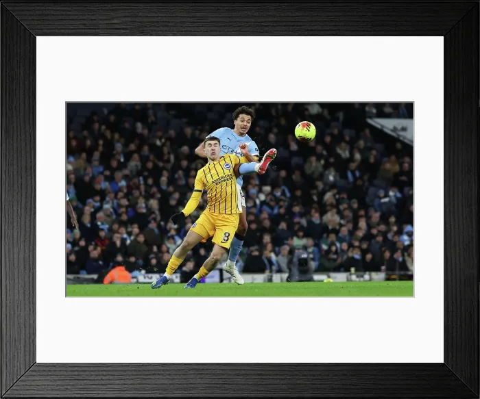 Framed Print : Manchester City v Brighton and Hove Albion Premier League 04JAN26 Framed Print : Manchester City v Brighton and Hove Albion Premier League 04JAN26