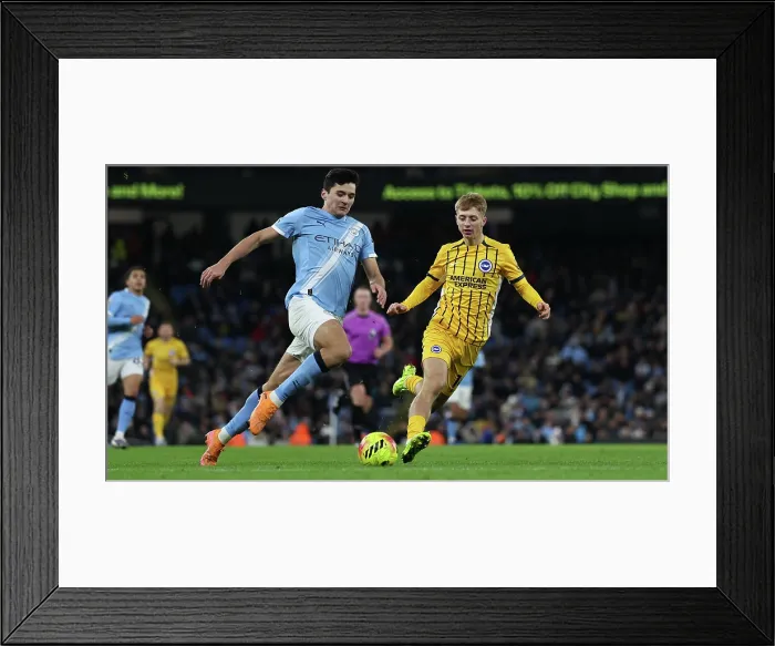Framed Print : Manchester City v Brighton and Hove Albion Premier League 04JAN26 Framed Print : Manchester City v Brighton and Hove Albion Premier League 04JAN26