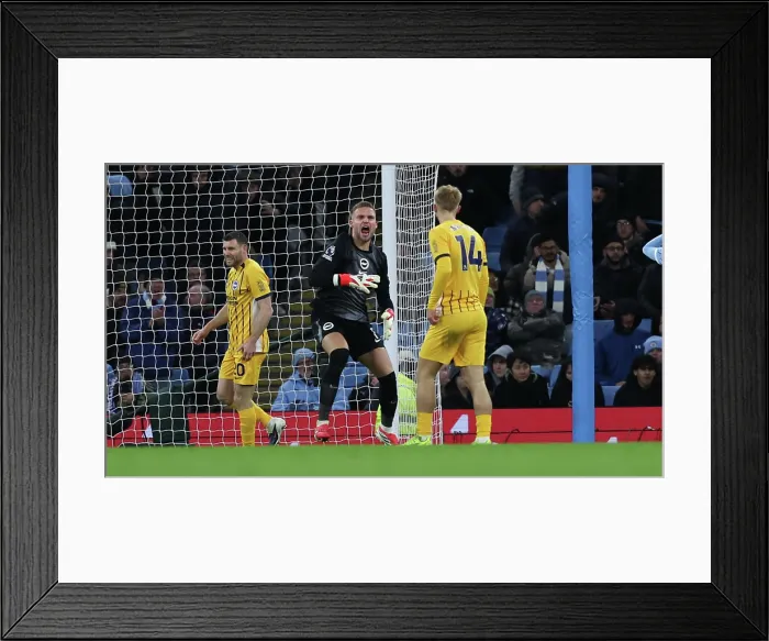 Framed Print : Manchester City v Brighton and Hove Albion Premier League 04JAN26 Framed Print : Manchester City v Brighton and Hove Albion Premier League 04JAN26