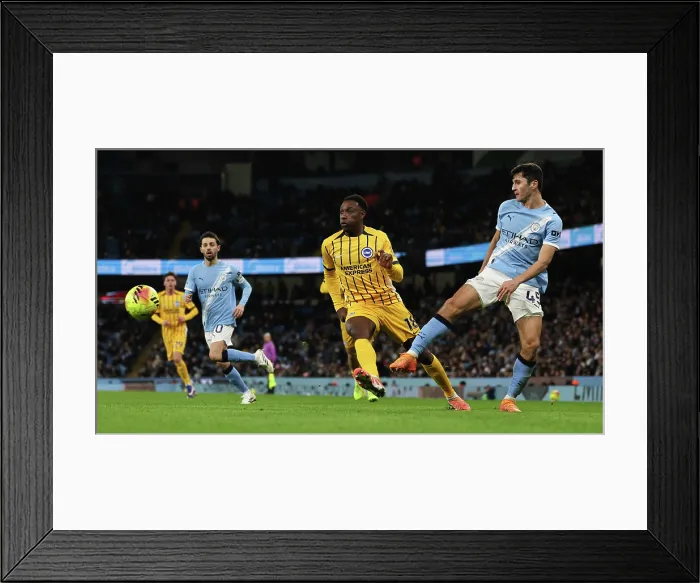 Framed Print : Manchester City v Brighton and Hove Albion Premier League 04JAN26 Framed Print : Manchester City v Brighton and Hove Albion Premier League 04JAN26