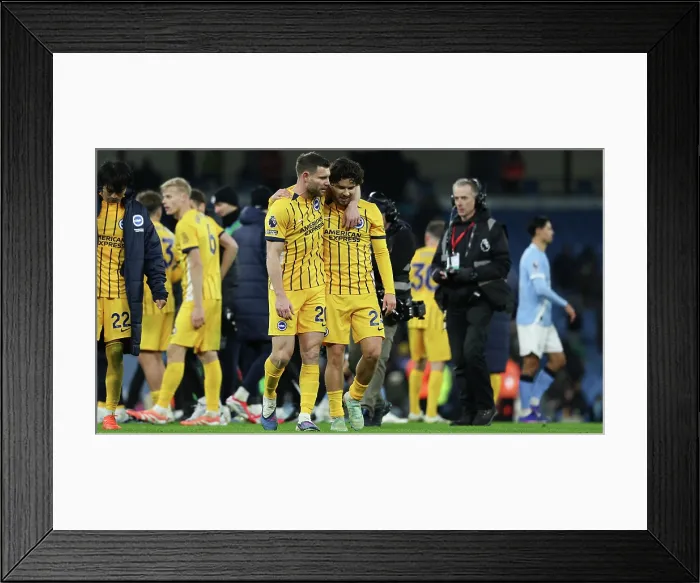 Framed Print : Manchester City v Brighton and Hove Albion Premier League 04JAN26 Framed Print : Manchester City v Brighton and Hove Albion Premier League 04JAN26