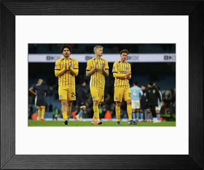 Framed Print : Manchester City v Brighton and Hove Albion Premier League 04JAN26 Framed Print : Manchester City v Brighton and Hove Albion Premier League 04JAN26
