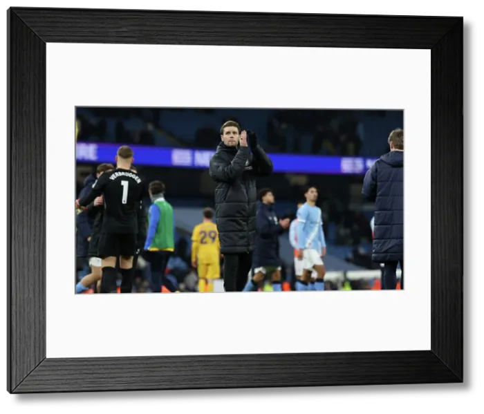Framed Print : Manchester City v Brighton and Hove Albion Premier League 04JAN26 Framed Print : Manchester City v Brighton and Hove Albion Premier League 04JAN26