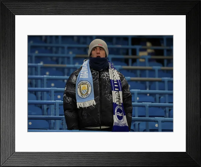 Framed Print : Manchester City v Brighton and Hove Albion Premier League 04JAN26 Framed Print : Manchester City v Brighton and Hove Albion Premier League 04JAN26