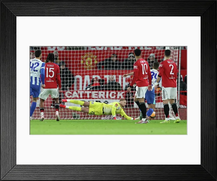 Framed Print : Manchester United v Brighton and Hove Albion FA Cup 3rd Round 11JAN26