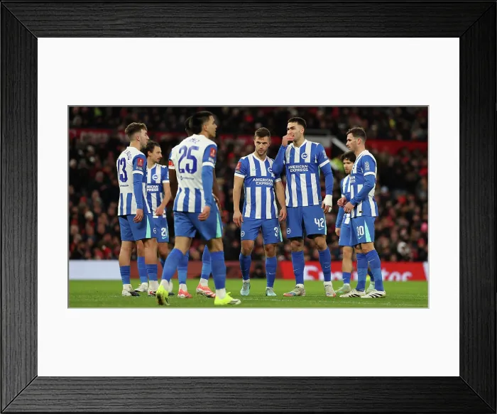 Framed Print : Manchester United v Brighton and Hove Albion FA Cup 3rd Round 11JAN26