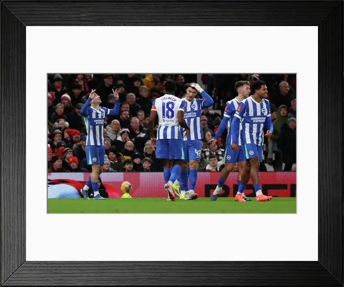 Framed Print : Manchester United v Brighton and Hove Albion FA Cup 3rd Round 11JAN26 Framed Print : Manchester United v Brighton and Hove Albion FA Cup 3rd Round 11JAN26