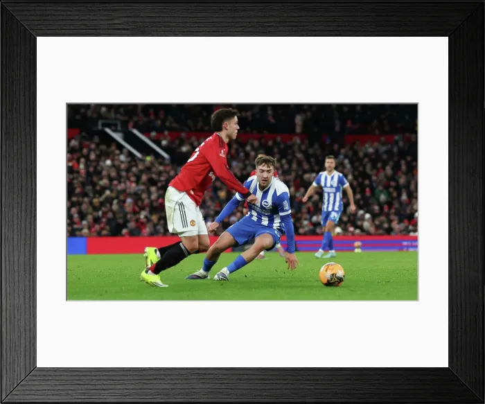 Framed Print : Manchester United v Brighton and Hove Albion FA Cup 3rd Round 11JAN26