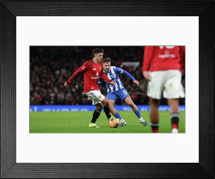 Framed Print : Manchester United v Brighton and Hove Albion FA Cup 3rd Round 11JAN26