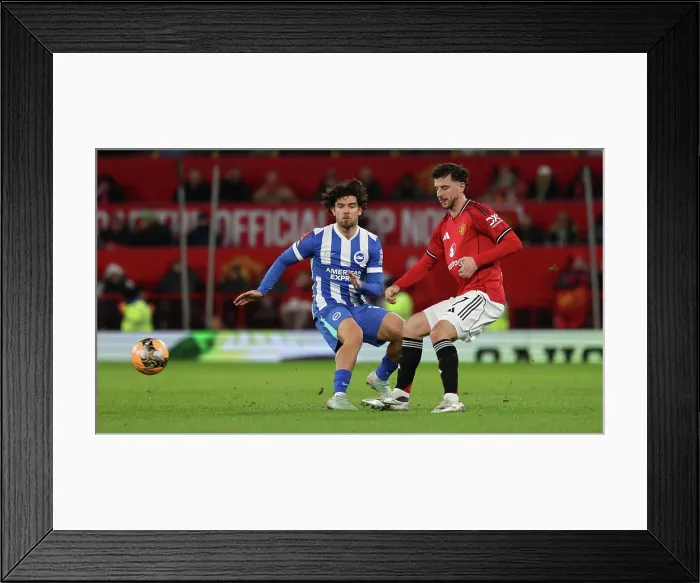 Framed Print : Manchester United v Brighton and Hove Albion FA Cup 3rd Round 11JAN26