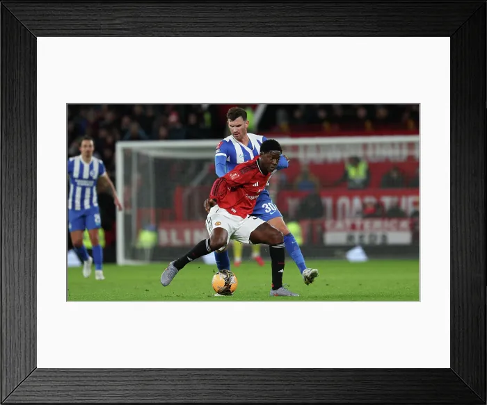Framed Print : Manchester United v Brighton and Hove Albion FA Cup 3rd Round 11JAN26