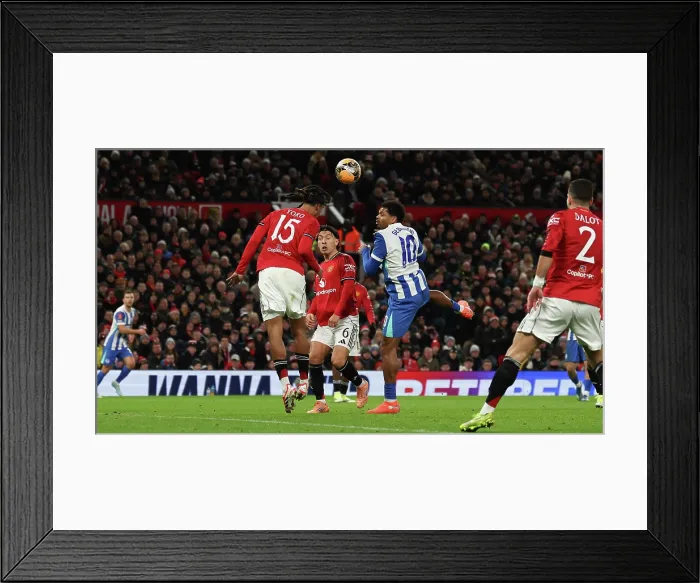 Framed Print : Manchester United v Brighton and Hove Albion FA Cup 3rd Round 11JAN26