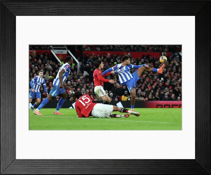 Framed Print : Manchester United v Brighton and Hove Albion FA Cup 3rd Round 11JAN26