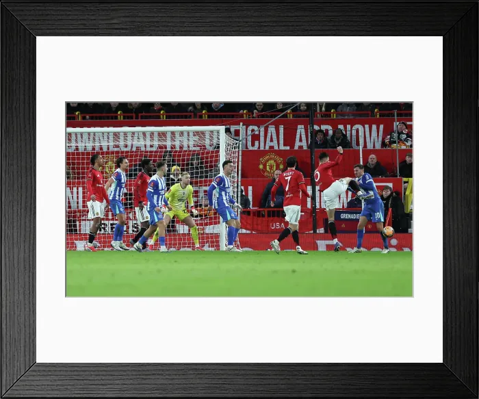 Framed Print : Manchester United v Brighton and Hove Albion FA Cup 3rd Round 11JAN26 Framed Print : Manchester United v Brighton and Hove Albion FA Cup 3rd Round 11JAN26