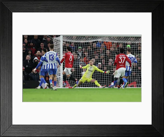 Framed Print : Manchester United v Brighton and Hove Albion FA Cup 3rd Round 11JAN26