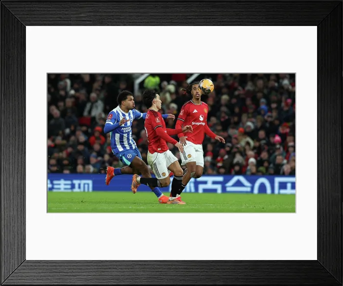 Framed Print : Manchester United v Brighton and Hove Albion FA Cup 3rd Round 11JAN26