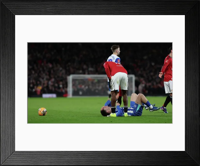 Framed Print : Manchester United v Brighton and Hove Albion FA Cup 3rd Round 11JAN26