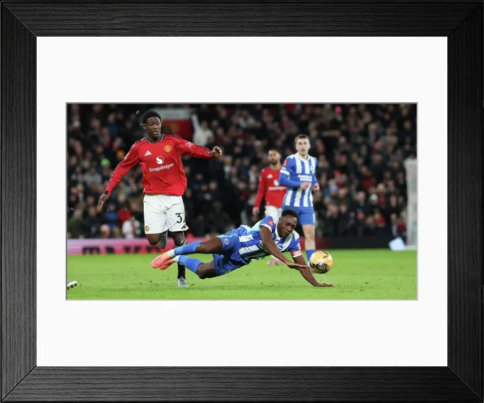 Framed Print : Manchester United v Brighton and Hove Albion FA Cup 3rd Round 11JAN26