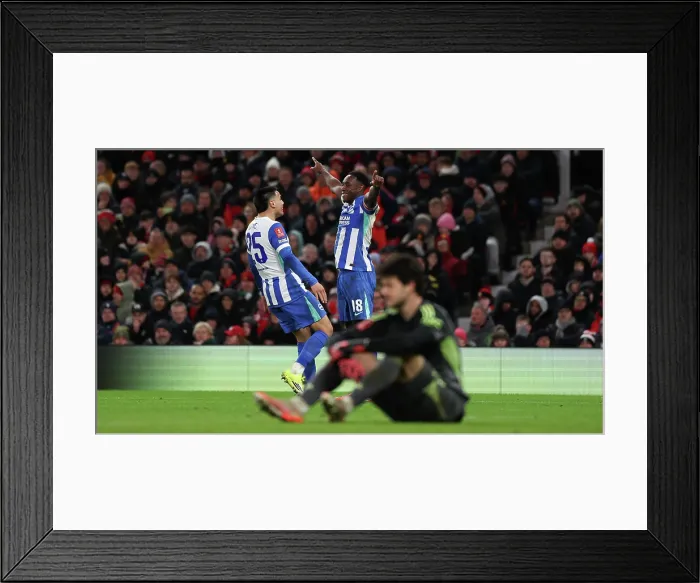 Framed Print : Manchester United v Brighton and Hove Albion FA Cup 3rd Round 11JAN26 Framed Print : Manchester United v Brighton and Hove Albion FA Cup 3rd Round 11JAN26