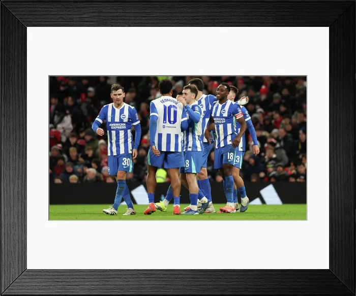 Framed Print : Manchester United v Brighton and Hove Albion FA Cup 3rd Round 11JAN26 Framed Print : Manchester United v Brighton and Hove Albion FA Cup 3rd Round 11JAN26