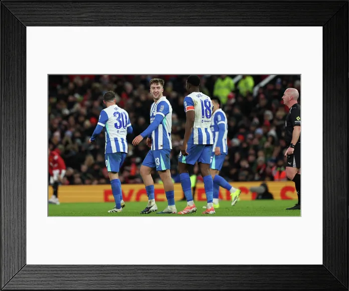 Framed Print : Manchester United v Brighton and Hove Albion FA Cup 3rd Round 11JAN26 Framed Print : Manchester United v Brighton and Hove Albion FA Cup 3rd Round 11JAN26