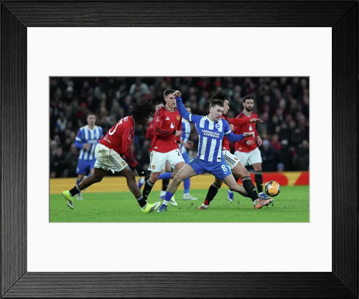 Framed Print : Manchester United v Brighton and Hove Albion FA Cup 3rd Round 11JAN26 Framed Print : Manchester United v Brighton and Hove Albion FA Cup 3rd Round 11JAN26