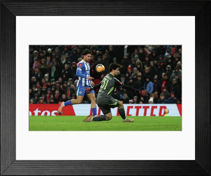Framed Print : Manchester United v Brighton and Hove Albion FA Cup 3rd Round 11JAN26 Framed Print : Manchester United v Brighton and Hove Albion FA Cup 3rd Round 11JAN26