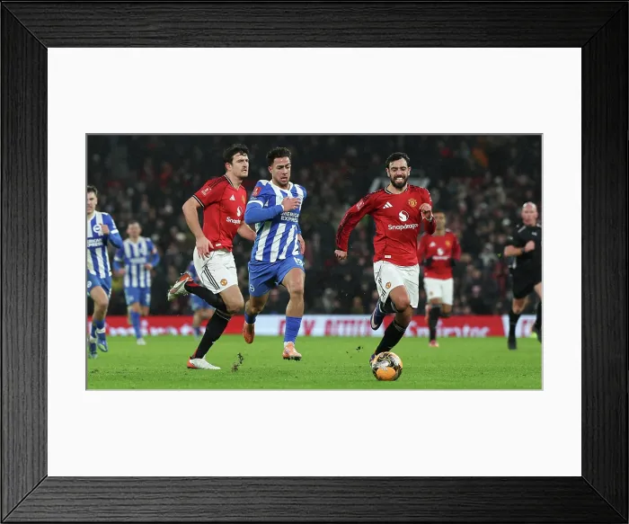 Framed Print : Manchester United v Brighton and Hove Albion FA Cup 3rd Round 11JAN26 Framed Print : Manchester United v Brighton and Hove Albion FA Cup 3rd Round 11JAN26