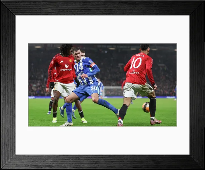 Framed Print : Manchester United v Brighton and Hove Albion FA Cup 3rd Round 11JAN26 Framed Print : Manchester United v Brighton and Hove Albion FA Cup 3rd Round 11JAN26