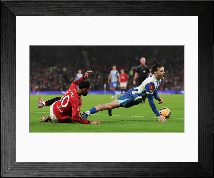 Framed Print : Manchester United v Brighton and Hove Albion FA Cup 3rd Round 11JAN26 Framed Print : Manchester United v Brighton and Hove Albion FA Cup 3rd Round 11JAN26