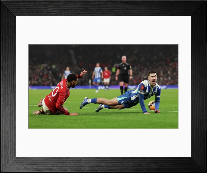 Framed Print : Manchester United v Brighton and Hove Albion FA Cup 3rd Round 11JAN26 Framed Print : Manchester United v Brighton and Hove Albion FA Cup 3rd Round 11JAN26