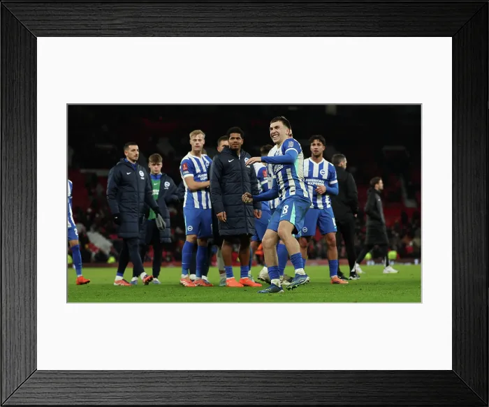 Framed Print : Manchester United v Brighton and Hove Albion FA Cup 3rd Round 11JAN26