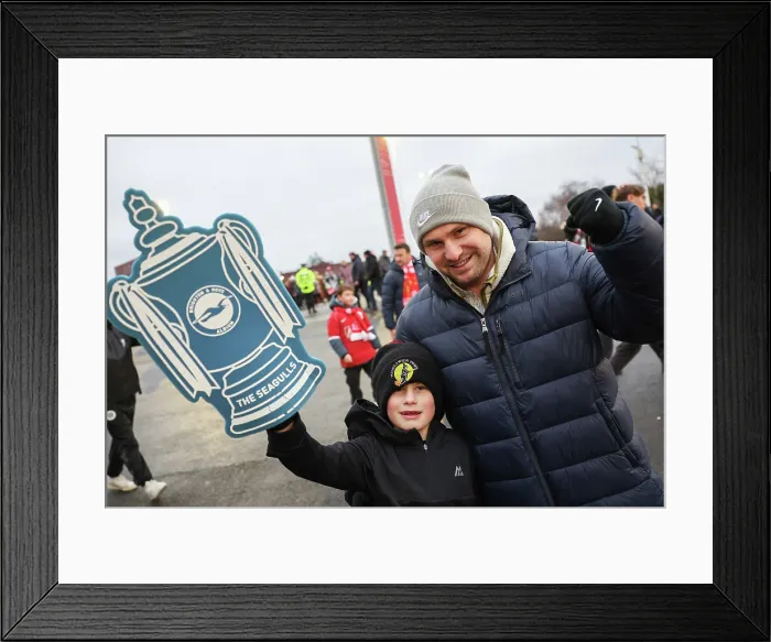 Framed Print : Manchester United v Brighton and Hove Albion FA Cup 3rd Round 11JAN26 Framed Print : Manchester United v Brighton and Hove Albion FA Cup 3rd Round 11JAN26