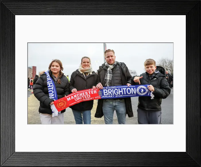 Framed Print : Manchester United v Brighton and Hove Albion FA Cup 3rd Round 11JAN26 Framed Print : Manchester United v Brighton and Hove Albion FA Cup 3rd Round 11JAN26