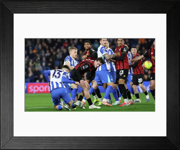 Framed Print : Brighton and Hove Albion v Bournemouth Premier League 19JAN26 Framed Print : Brighton and Hove Albion v Bournemouth Premier League 19JAN26