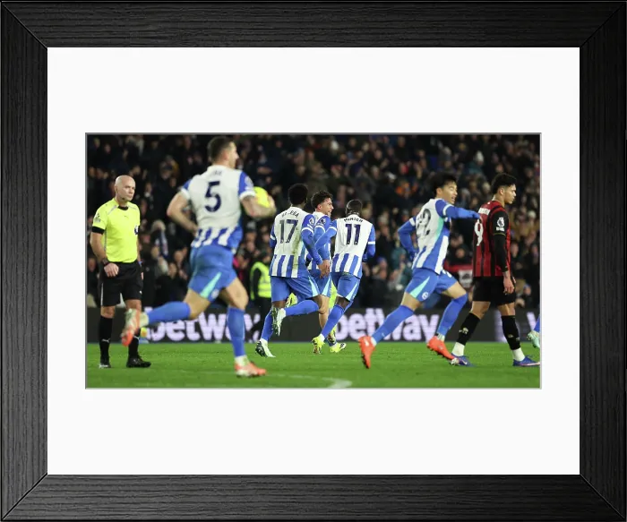 Framed Print : Brighton and Hove Albion v Bournemouth Premier League 19JAN26 Framed Print : Brighton and Hove Albion v Bournemouth Premier League 19JAN26