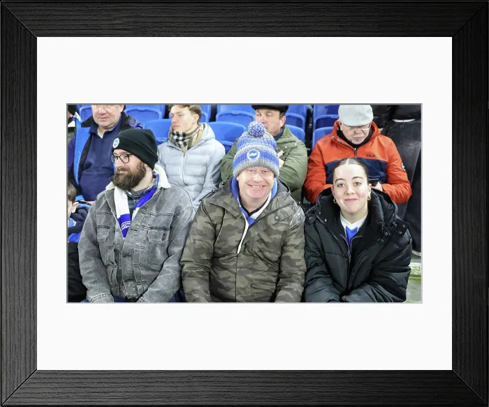 Framed Print : Brighton and Hove Albion v Bournemouth Premier League 19JAN26 Framed Print : Brighton and Hove Albion v Bournemouth Premier League 19JAN26