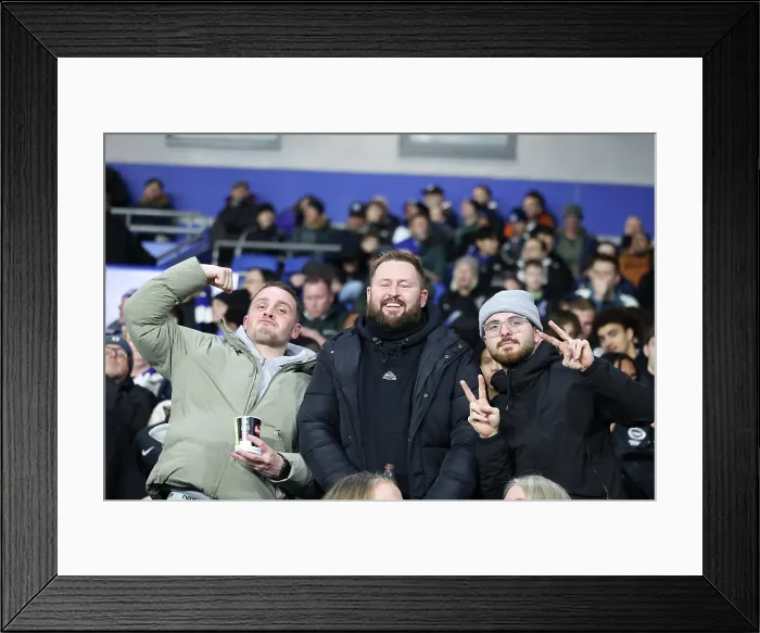 Framed Print : Brighton and Hove Albion v Bournemouth Premier League 19JAN26 Framed Print : Brighton and Hove Albion v Bournemouth Premier League 19JAN26