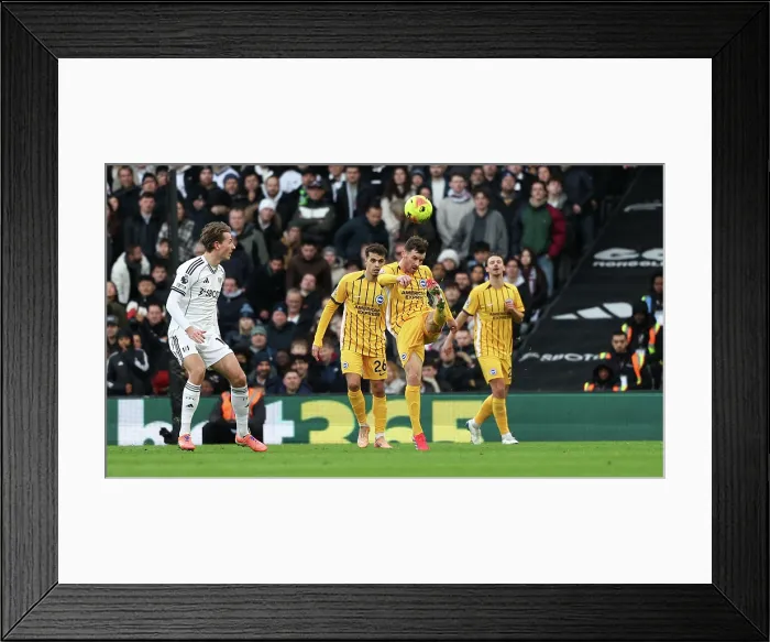Framed Print : Fulham v Brighton and Hove Albion Premier League 24JAN26 Framed Print : Fulham v Brighton and Hove Albion Premier League 24JAN26