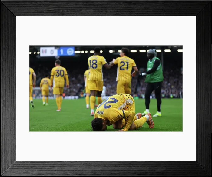 Framed Print : Fulham v Brighton and Hove Albion Premier League 24JAN26 Framed Print : Fulham v Brighton and Hove Albion Premier League 24JAN26