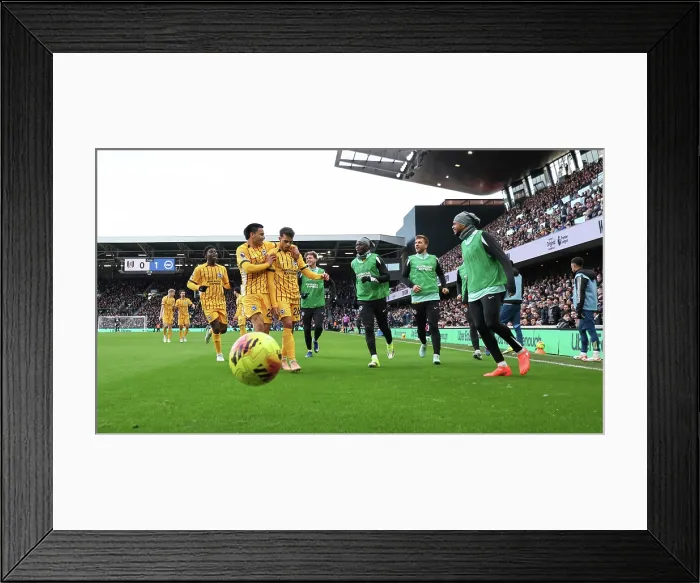 Framed Print : Fulham v Brighton and Hove Albion Premier League 24JAN26 Framed Print : Fulham v Brighton and Hove Albion Premier League 24JAN26