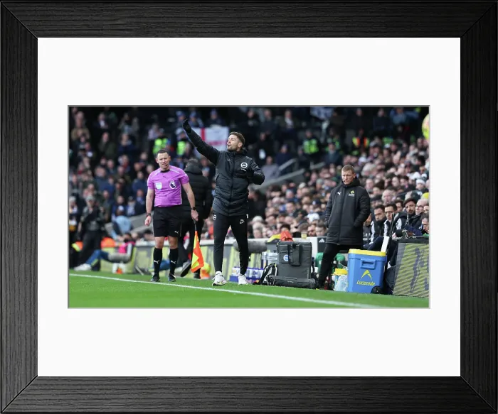 Framed Print : Fulham v Brighton and Hove Albion Premier League 24JAN26 Framed Print : Fulham v Brighton and Hove Albion Premier League 24JAN26