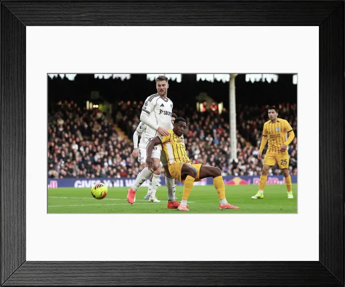 Framed Print : Fulham v Brighton and Hove Albion Premier League 24JAN26 Framed Print : Fulham v Brighton and Hove Albion Premier League 24JAN26