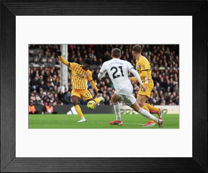 Framed Print : Fulham v Brighton and Hove Albion Premier League 24JAN26 Framed Print : Fulham v Brighton and Hove Albion Premier League 24JAN26